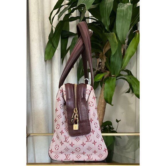 👛  AUTHENTIC LOUIS VUITTON JOSEPHINE PM BORDEAUX MIN LIN SPEEDY - Picture 2 of 14